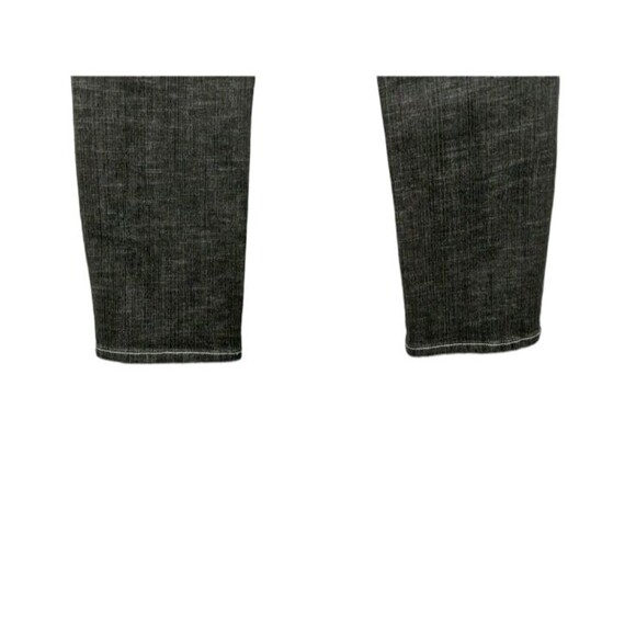 Chico's Platinum Gray Denim Straight Leg Jeans Size 6 (0.5) Embroidered Pockets - Picture 6 of 8